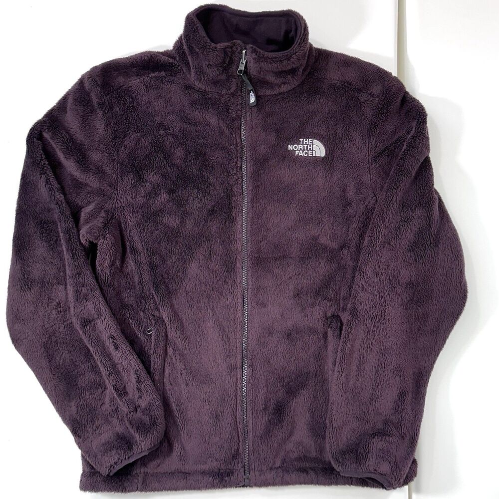 The North Face Women’s M Osito Fleece Jacket Purple Full Zip Soft Plush